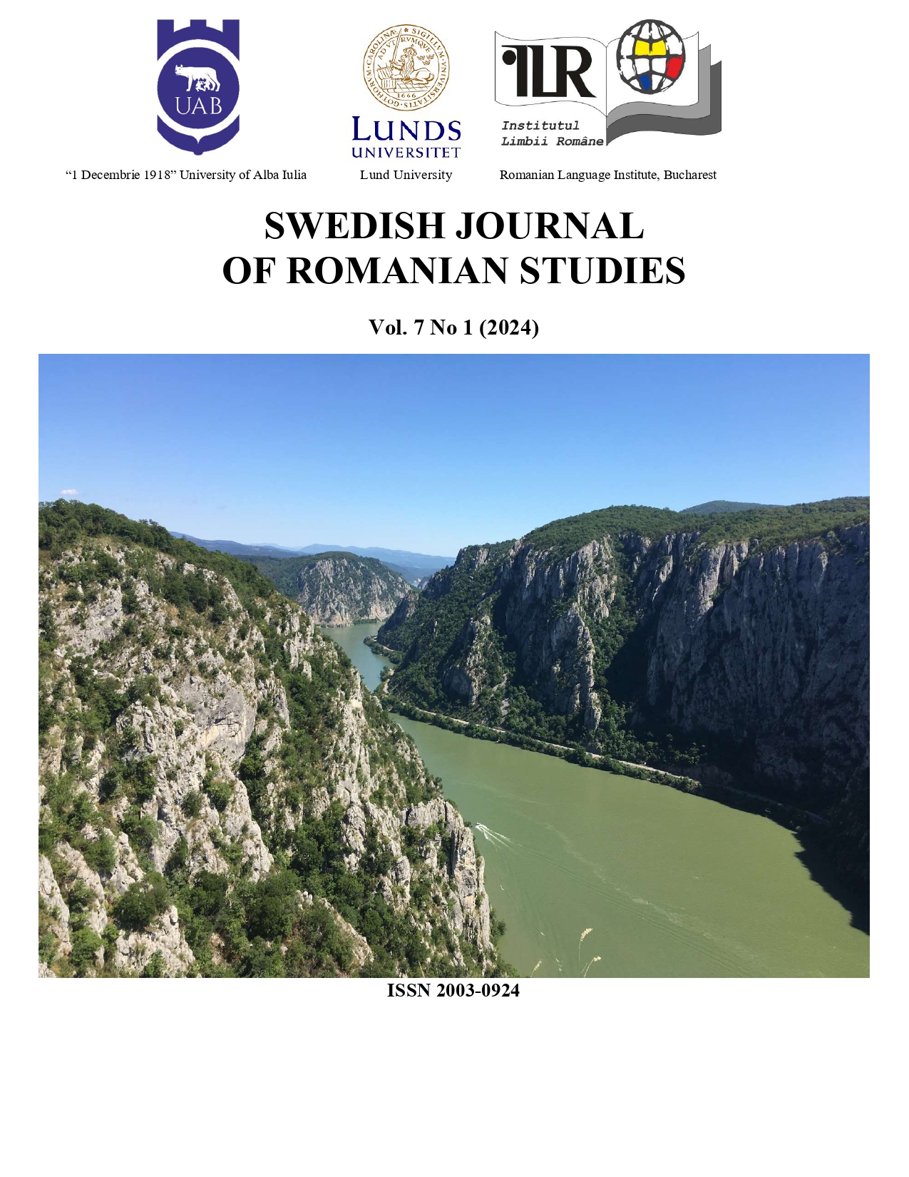 					View Vol. 7 No. 1 (2024): Swedish Journal of Romanian Studies
				