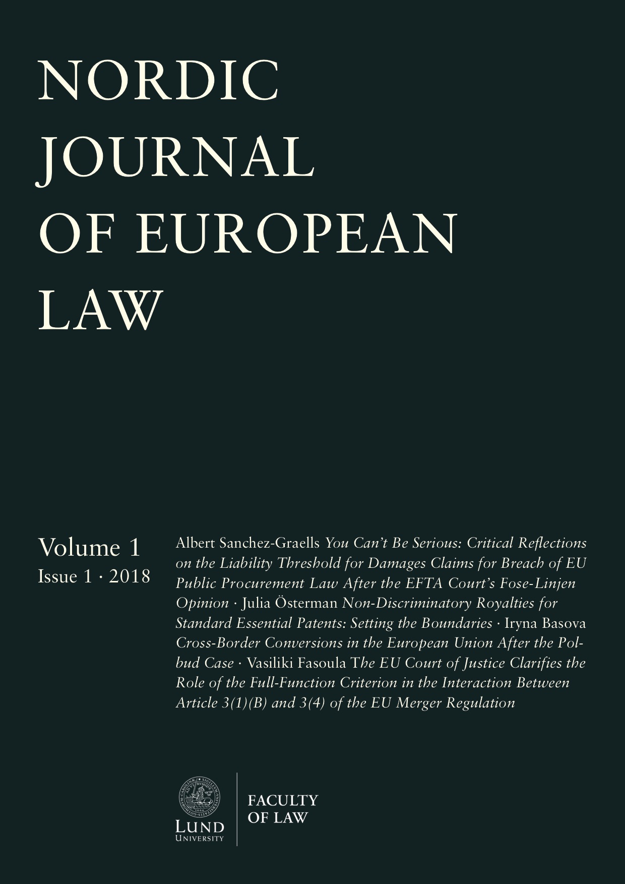 Nordic Journal of European Law