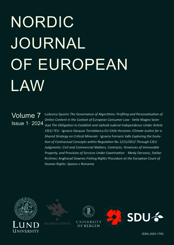 Cover page of Volume 7  Issue 1 of the Journal with the titles and authors of the submissions