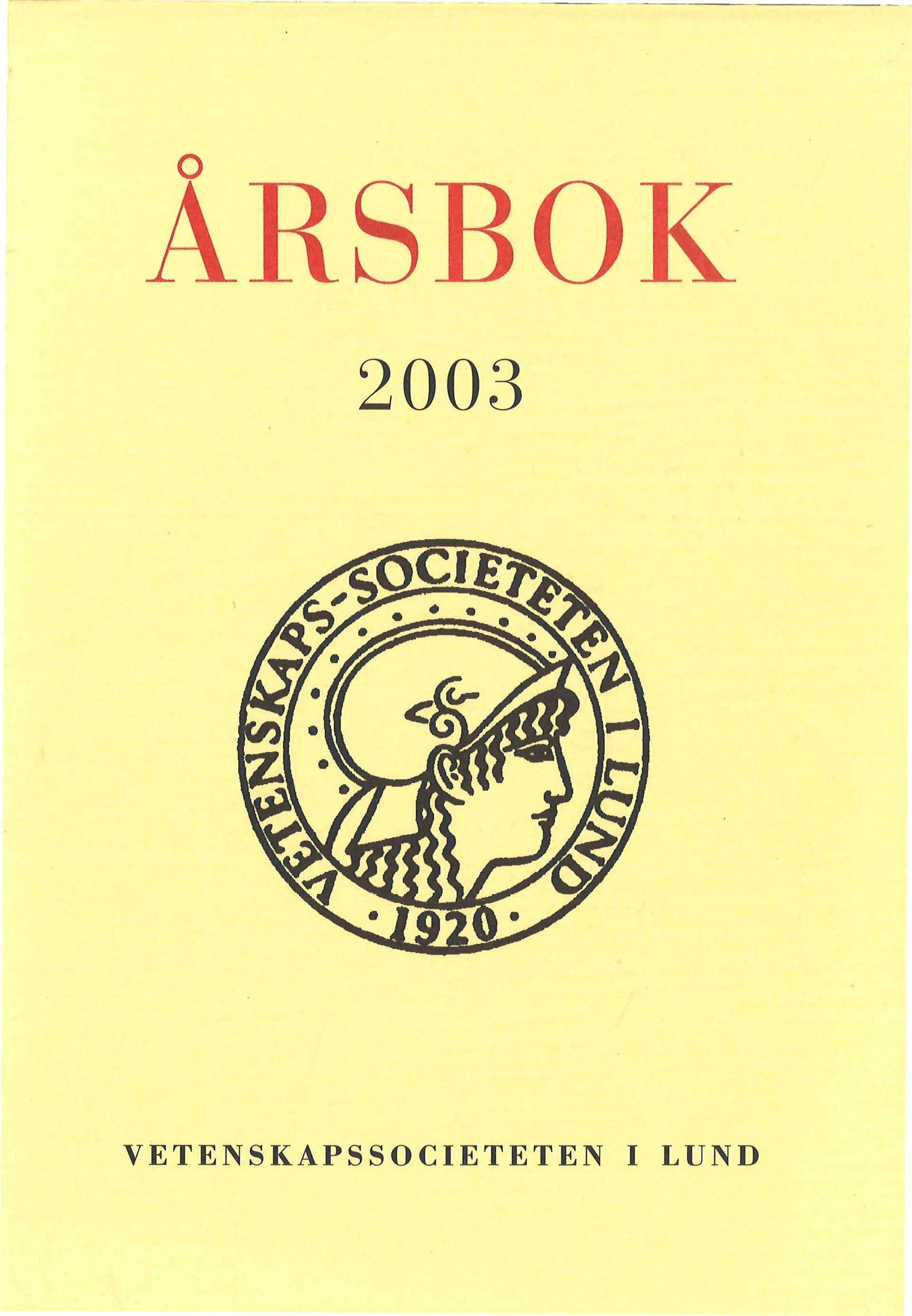 					Visa Årsbok 2003
				